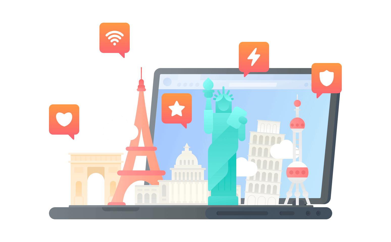 出国旅游 到福克兰旅游 - 大陆VPN